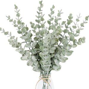 Artificial Eucalyptus Stems 18pcs Fake Greenery for Wedding Home Decor
